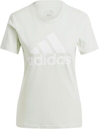 adidas Kobiety Essentials Logo Tee, Linen Green, S