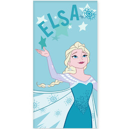 Aptex Ręcznik dziecięcy 70x140 Frozen Elsa niebieski plażowy