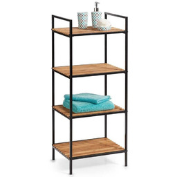 ZELLER Bambusowy regał łazienkowy - 4 poziomy, 39