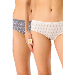 Figi damskie bawełniane (2pack) hipstery z niskim stanem