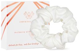Crystallove Gumka Do Włosów Jedwabna (biała) 1 szt
