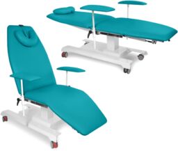 JFZ.2k fotel diagnostyczno-zabiegowy 3-częściowy na kołach