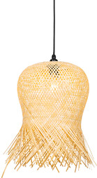 QAZQA Orientalna zewnętrzna lampa wisząca bambusowa IP44 -