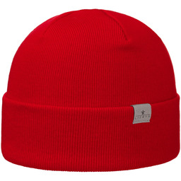 Czapka z Mankietem Fine Merino by Lierys, czerwony,