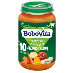 BoboVita Warzywa z soczystą wieprzowiną po 10 miesiącu,