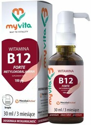 Witamina B12 Forte Metylokobalamina, Krople, MyVita