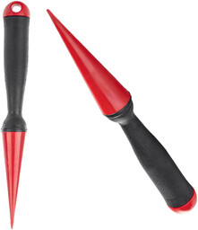 Pikownik dołownik ogrodniczy z trzonkiem 26cm czerwony