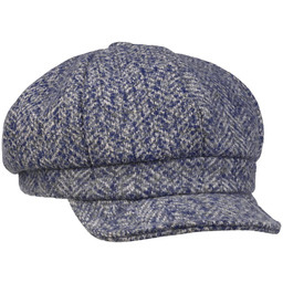 Czapka Newsboy Malona by Lipodo, niebiesko-szary, S (55-56