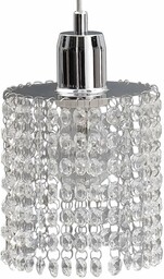 Wisząca LAMPA glamour KET536 metalowa OPRAWA zwis kryształki