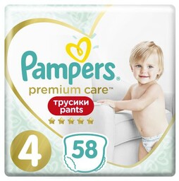 Pampers Premium Care Pants 4 Pieluchomajtki Maxi, 58