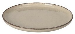 EH Porcelanowy płytki talerz Beżowy, 24 cm