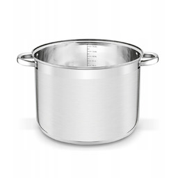 Garnek prosty ze stali nierdzewnej z pokrywką Tadar