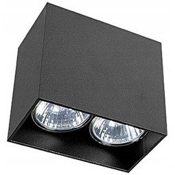 Oczko Sufitowe Gap Czarny 2xGU10 Do Pokoju Salonu