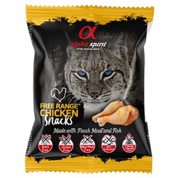 Alpha Spirit Przysmak dla kota kostki kurczak 50g