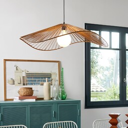 Lampa Wisząca COREP, Sahara, ściemnialny, beżowy, salon, papier