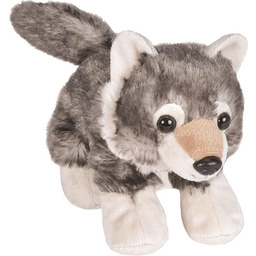 Maskotka dla dzieci wilk szary 18 cm Hug''ems