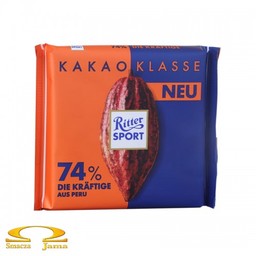 Czekolada Ritter Sport 74% kakao z Peru 100g