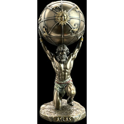 Figurka Rzeźba Statuetka GRECKI TYTAN ATLAS TRZYMAJĄCY ZIEMIĘ