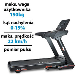 BH FITNESS Bieżnia elektryczna RS Line RS900 1839W