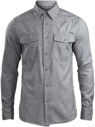 koszula SHIRT IN TWEEDOPTIC grey-off white-XXL