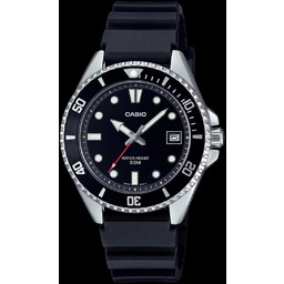 Zegarek CASIO MDV-10-1A1VDF. Kwarcowy, Kolor czarny. Mężczyzna.