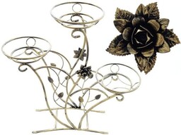 KWIETNIK METALOWY 93 CM (3 DONICE)