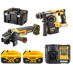 DeWalt Zestaw 18V Młotowiertarka 2,1J DCH273 Szlifierka DCG405