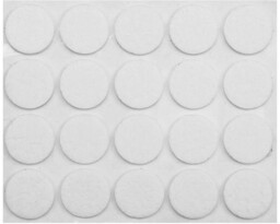 Vorel Podkładki filcowe 20 mm białe 74831