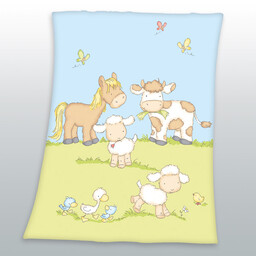 Herding Kocyk z mikrofibry 75x100 Farma Krówka 7520