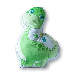 Detexpol Poduszka przytulanka Kształtka 33x22 016 Dinozaur zielona