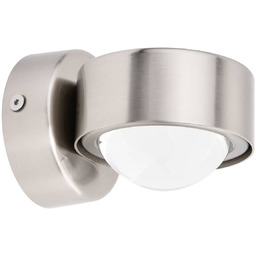 Kinkiet Jyla Lindby, możliwość ściemniania, aluminiowy / szary