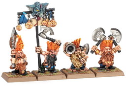 Dwarf slayer command, warhammer old world