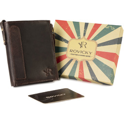 Duży Portfel W Stylu Retro Z Dwiema Kieszeniami