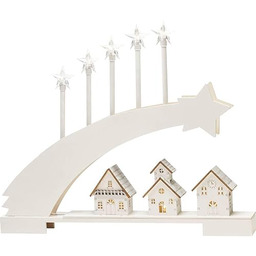 Konstsmide Światła bożonarodzeniowe/motyw wioski z motywem gwiazd/ozdoba bożonarodzeniowa/zasilanie