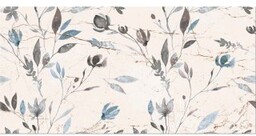 Płytka ścienna inserto BELLIS white flower new satin