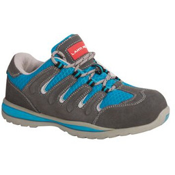 Półbuty damskie obuwie bezpieczne LAHTI PRO zamsz/dzianina szaro-niebieskie