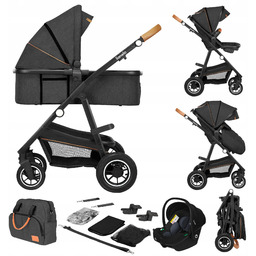 Wózek spacerowy Spacerówka Gondola Nosidełko Fotelik Adac 3w1