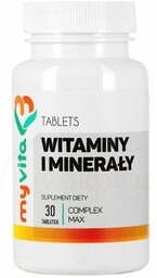 Witaminy i Minerały Complex Max, MyVita, 30 tabletek