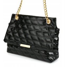 Elastyczna Pikowana Damska Torebka 2w1 łańcuszek