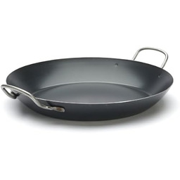 DE BUYER Patelnia, metalowa, niebieska, średnica: 34 cm