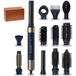 Lokówko-suszarka CECOTEC Bamba CeramicCare 12in1 AirGlam Blue Niebiesko-złoty