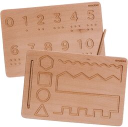 Tablica drewniana Montessori do nauki pisania cyfr