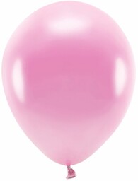 Balony Eco 26 cm metalizowane - różowe 100