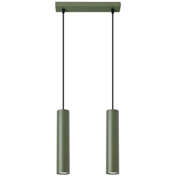 Lumes Podwójna oliwkowa lampa wisząca - 6X M058
