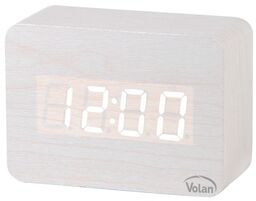 Zegar budzik drewniany led elektroniczny cyfrowy stojący -