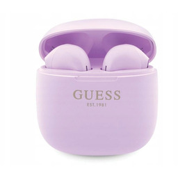 Słuchawki douszne Guess Classic Est Logo Anc Fioletowy