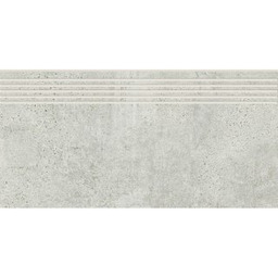 Gres szkliwiony stopnica NEWSTONE light grey mat 29,8x59,8