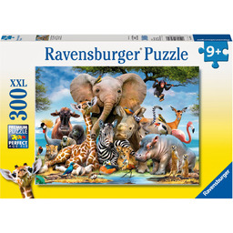 Ravensburger, puzzle, XXL, Afrykańskie zwierzaki, 300 el.