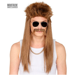 Peruka Redneck z wąsami