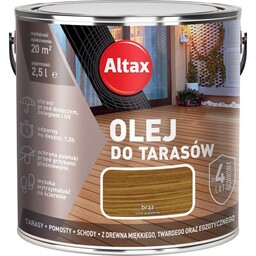 Olej do tarasu 2,5 l Brąz Altax